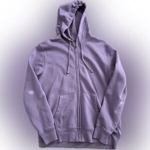 GAP VintageSoft Arch Logo Full-Zip Hoodie Adult Unisex Purple Size L